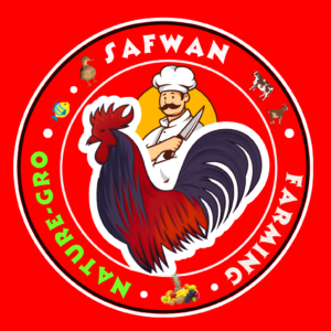 Black and White Vintage Chicken Farm Logo